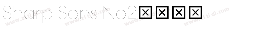 Sharp Sans No2字体转换